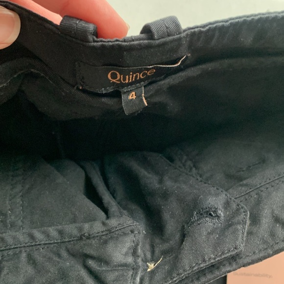 NWOT Quince black organic cotton utility joggers zip ankle size 4 hiking pants - Picture 3 of 11